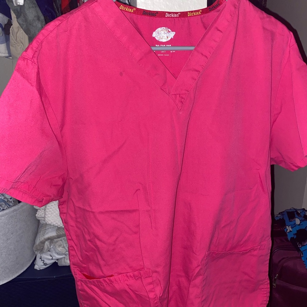 Hot pink scrubs set